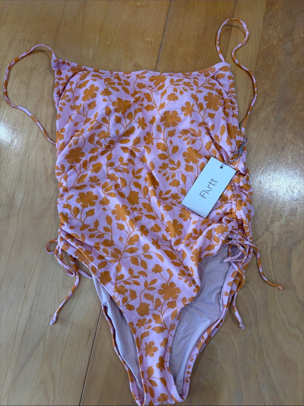 Flirtt Pink & Orange Floral One-Piece Swimsuit